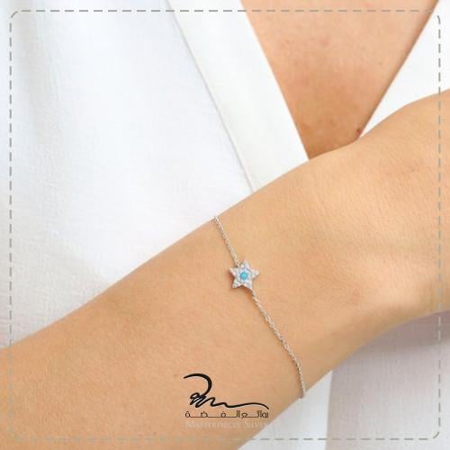 سوار فضة ناعمة نسائية