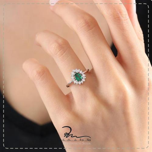 افخم خاتم نسائي فضة تصميم عصري مميز