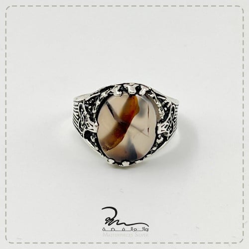 خاتم عقيق اصلي رجالي