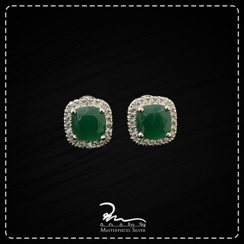 حلق فضة ناعم عيار 925