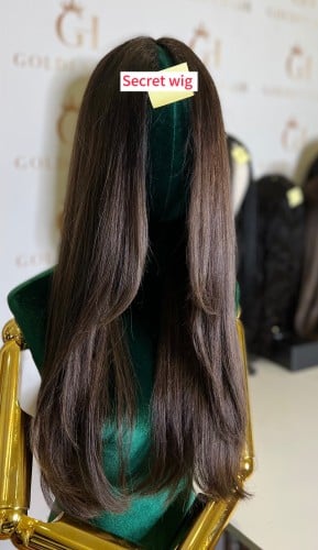 Secret wig بني غامق