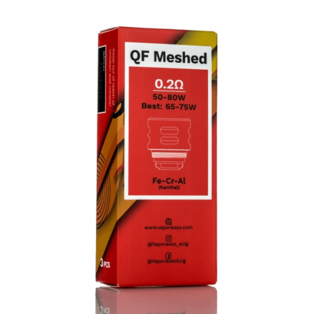 عمر بطارية طويل كويلات فابريسو كيو اف ميش Vaporesso SKRR Replacement QF Meshed