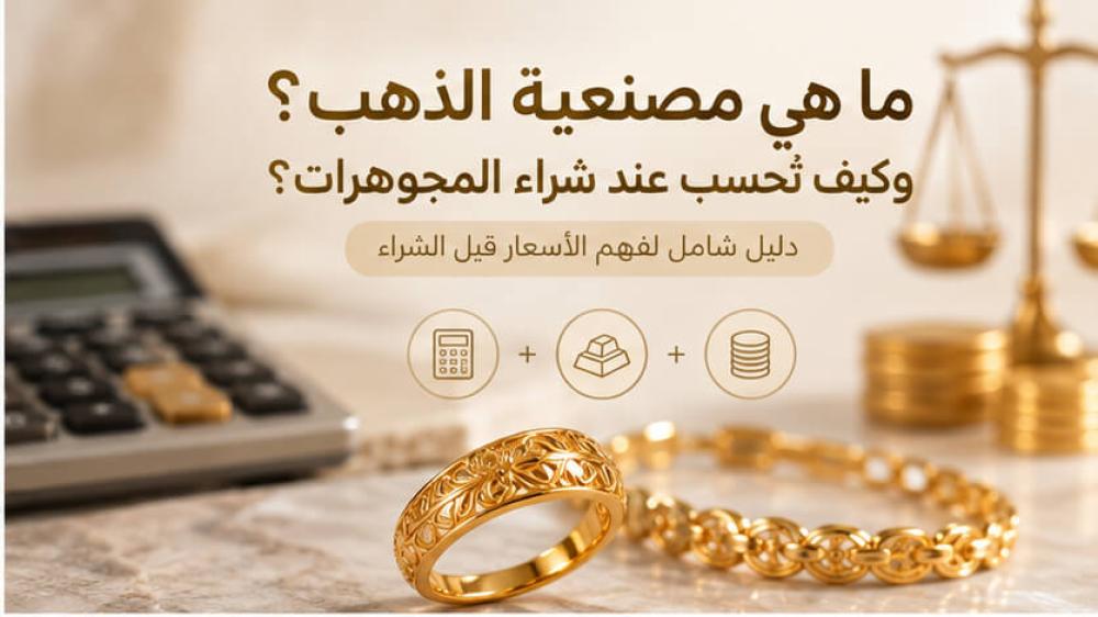 ما هي مصنعية الذهب؟ وكيف تُحسب عند شراء المجوهرات؟