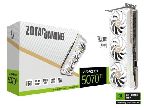 كرت شاشة ZOTAC GAMING GeForce RTX 5070 Ti SOLID CO...