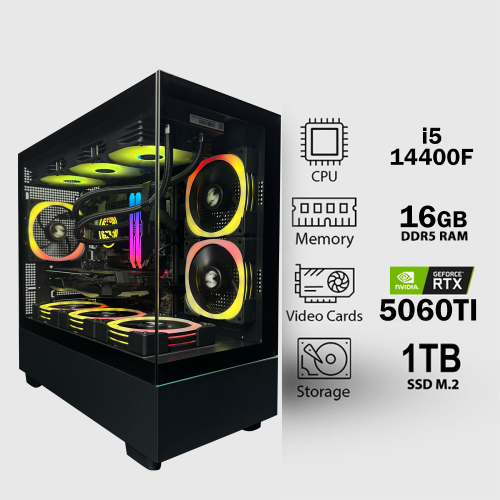 تجميعة متوسطة | كرت شاشة GeForce RTX 5060TI معالج...