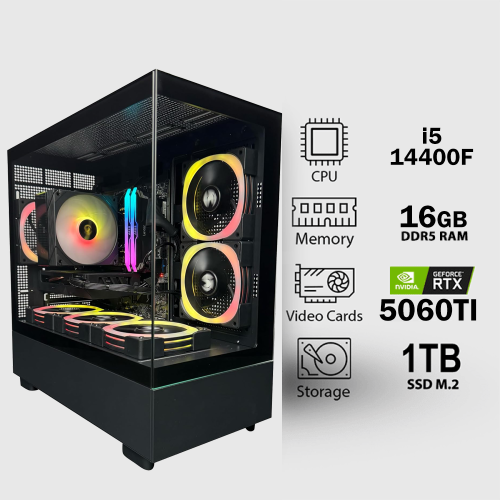 تجميعة متوسطة | كرت شاشة GeForce RTX 5060TI معالج...