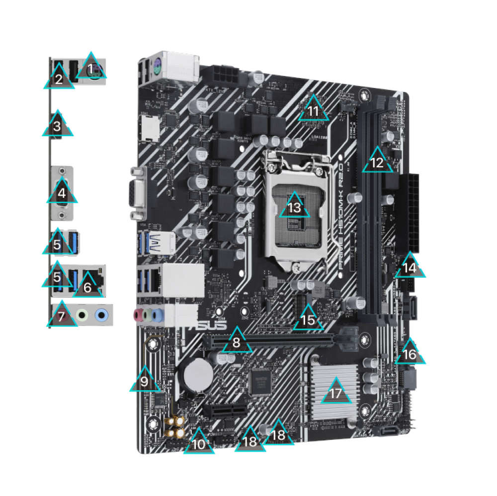 مذربورد Asus MB PRIME H510M-K R2.0