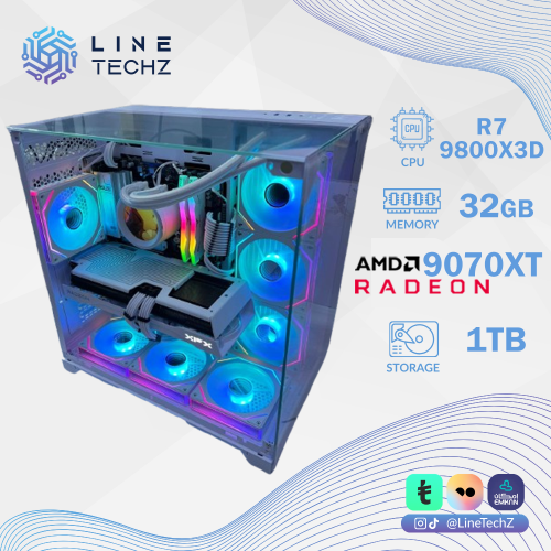 تجميعة إحترافية | كرت شاشة AMD 9070XT معالج AMD Ry...