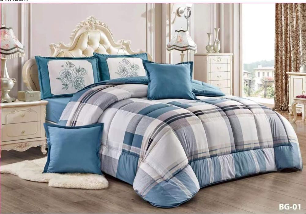 مفرش خزامى نفر ونص 4 قطع - BG01