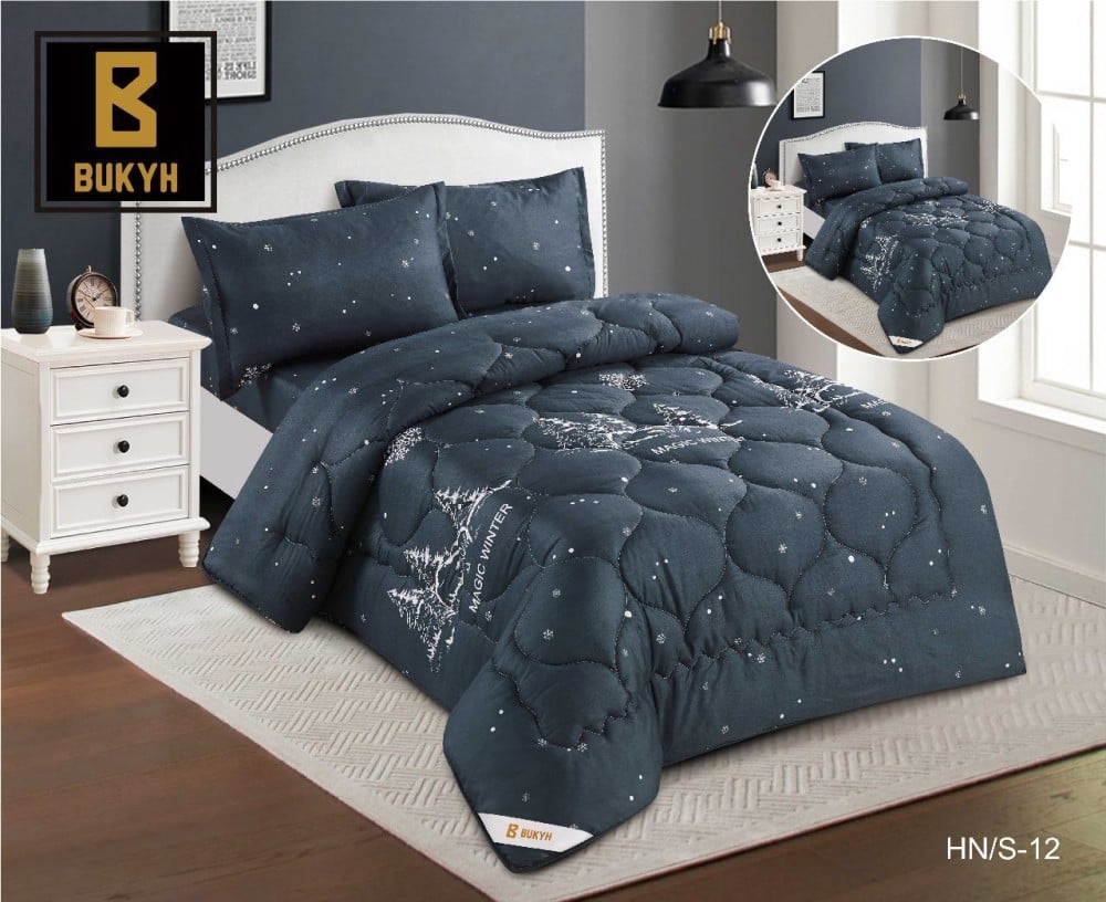 مفرش النجوم صيفي مفرد ونصف 4 قطع  - 012