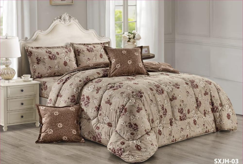 مفرش مذهلة نفر ونصف - 4 قطع - sxj 03