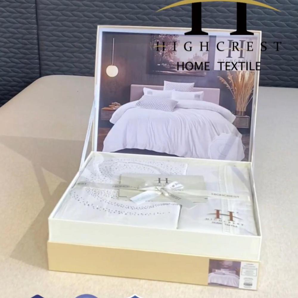 تلبيسة لحاف فريدة نفرين هاي كريست 6 قطع قطن 100% مطرز - 2