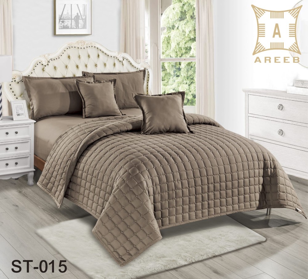 مفرش جوي  الساده نفر ونص مضغوط 4 قطع - 015