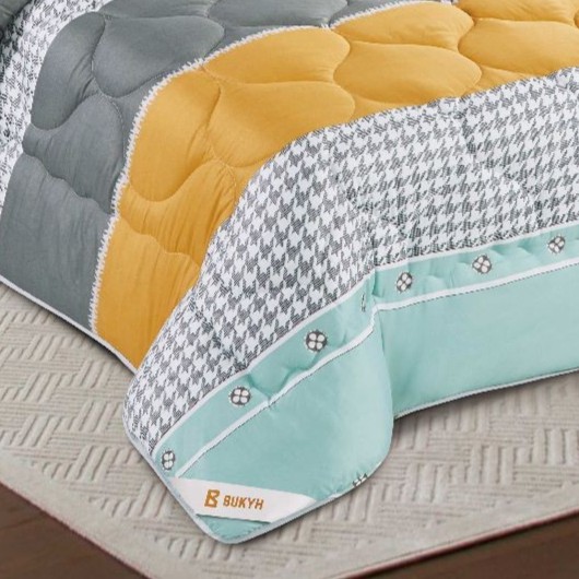 مفرش النجوم صيفي مفرد ونصف 4 قطع  - 05