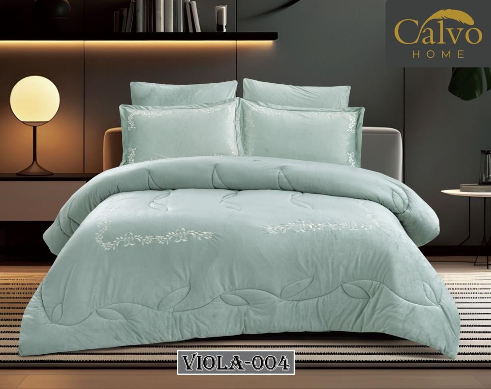 طقم مفرش شتوي فيولا 6 قطع