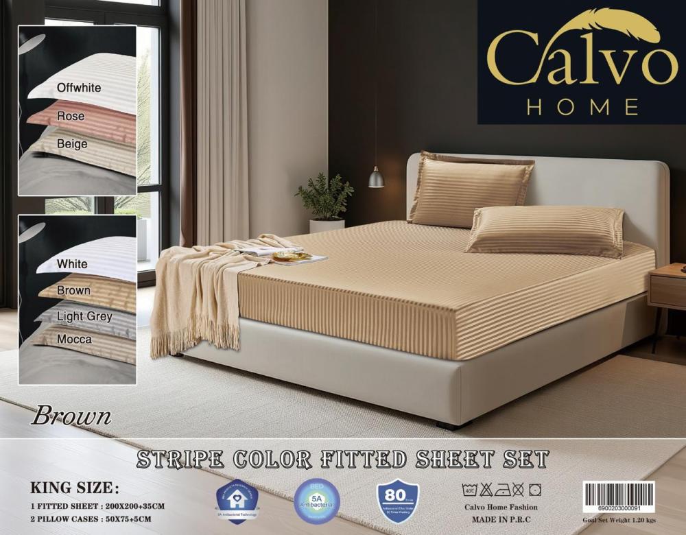 شرشف 3 قطع 200 * 200 نيو مانيلا ماركة كالفو