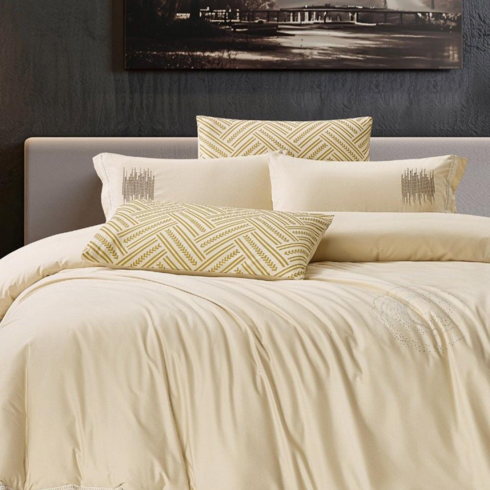 تلبيسة لحاف فريدة نفرين هاي كريست 6 قطع قطن 100% مطرز - 2