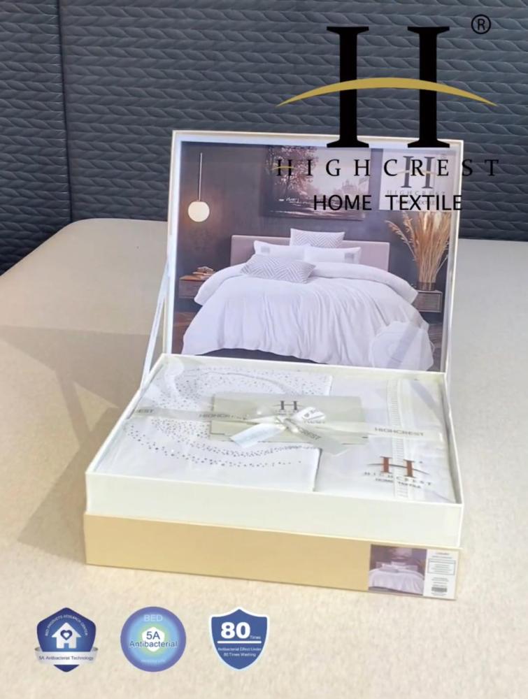 تلبيسة لحاف فريدة نفرين هاي كريست 6 قطع قطن 100% مطرز - 3