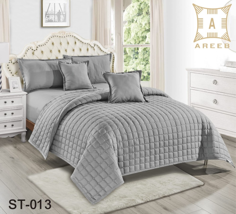 مفرش جوي  الساده نفر ونص مضغوط 4 قطع - 013