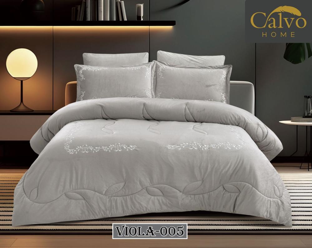 طقم مفرش شتوي فيولا 6 قطع