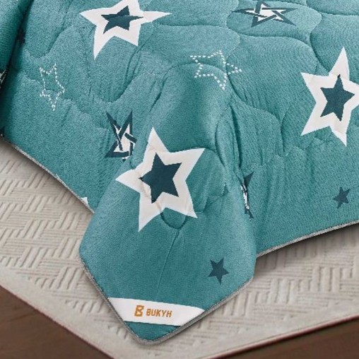 مفرش النجوم صيفي مفرد ونصف 4 قطع  - 04