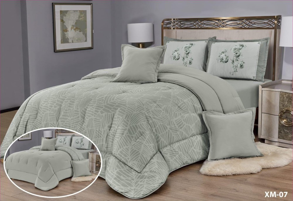 مفرش أمواج  نفر و نصف   4 قطع - XM 07