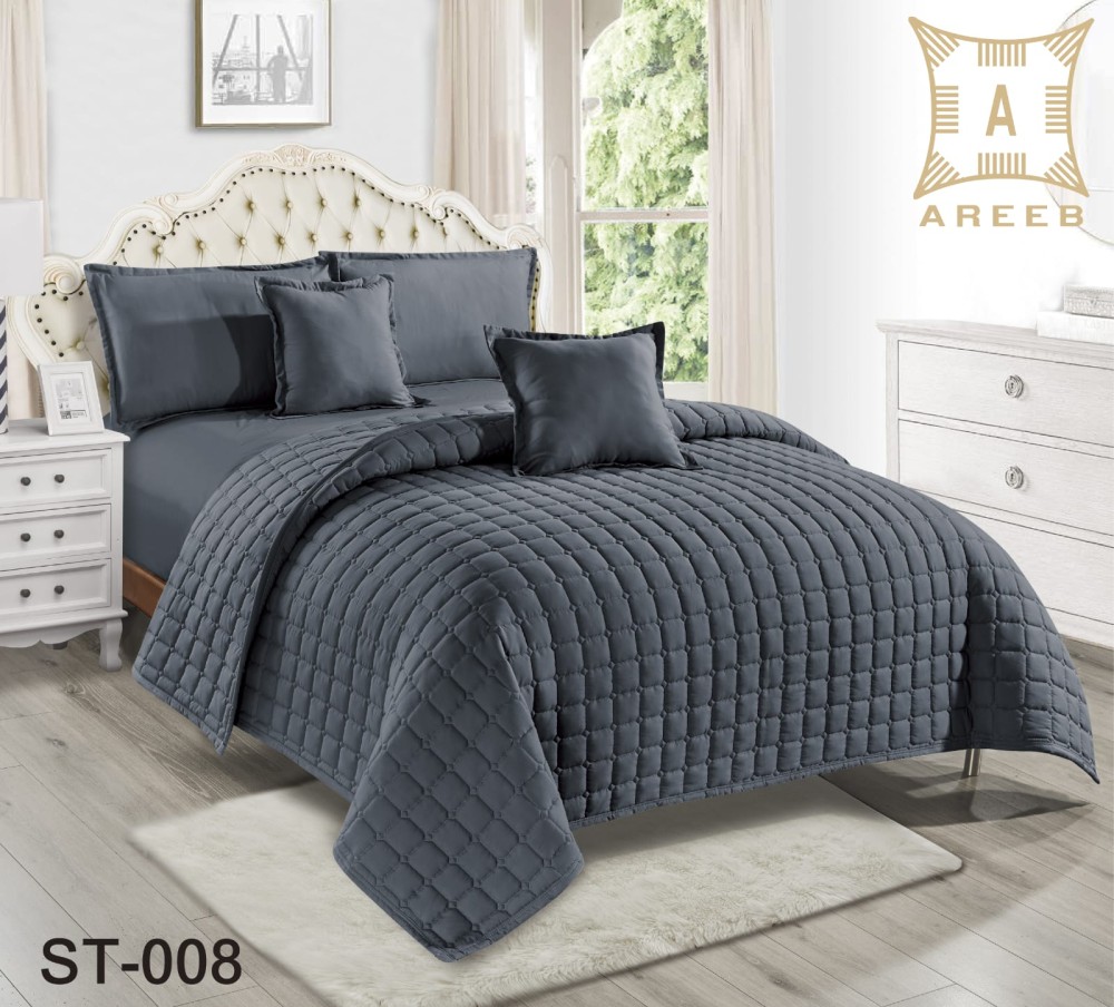 مفرش جوي  الساده نفر ونص مضغوط 4 قطع - 08