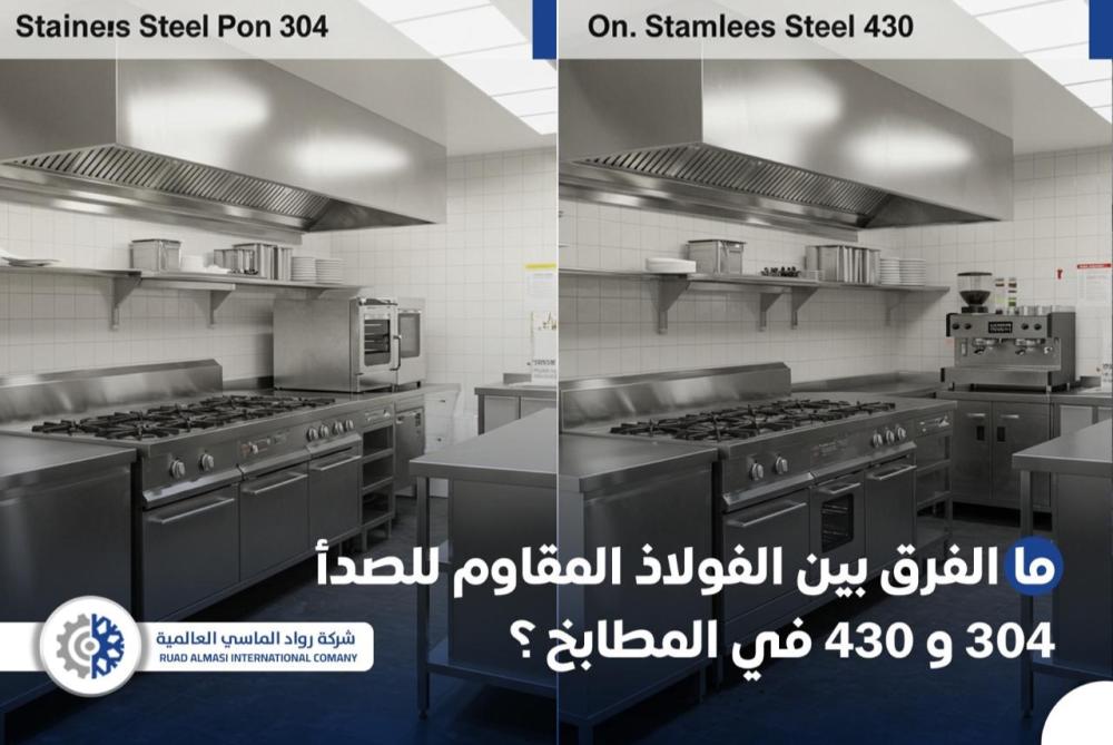 ما الفرق بين الفولاذ المقاوم للصدأ 304 و430 في المطابخ؟”