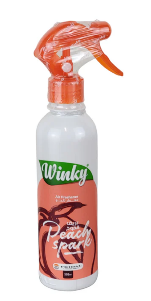 ونكي | بخاخ معطر جو | بريق خوخ | برتقالي | 300 مل | كرتون | 12 حبة