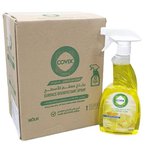 COVIX | MultiPurpose Cleaner Spray | Lemon | Yello...