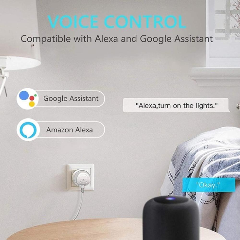 Tichondrius | Smart WiFi Plug | Smart Outlet Plug Socket | Compatible with Alexa | Voice Control | Timer Function | 1 pcs