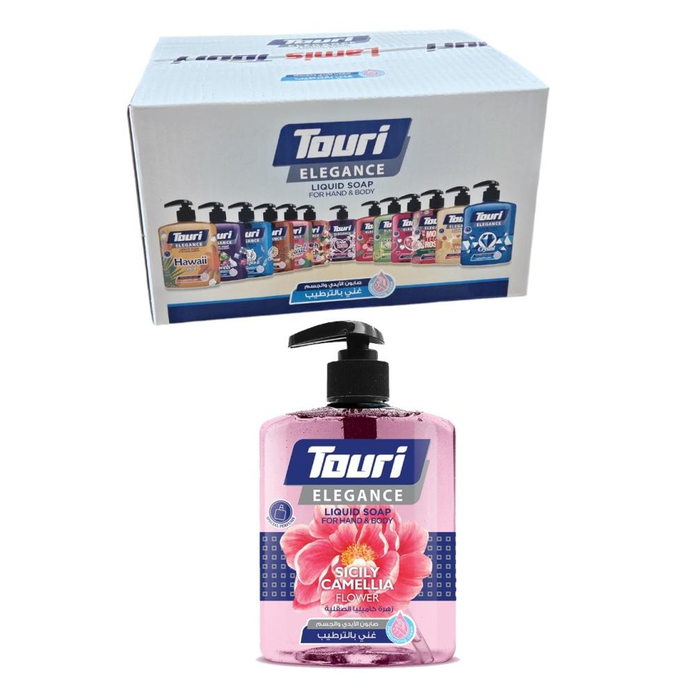 Touri | Hand Washing Liquid | Sicily Camellia Flower | 500 ml | Carton | 12 pcs