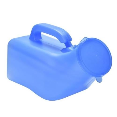 مبولة رجالي مع غطاء | ازرق Men's Urinal With Cover...