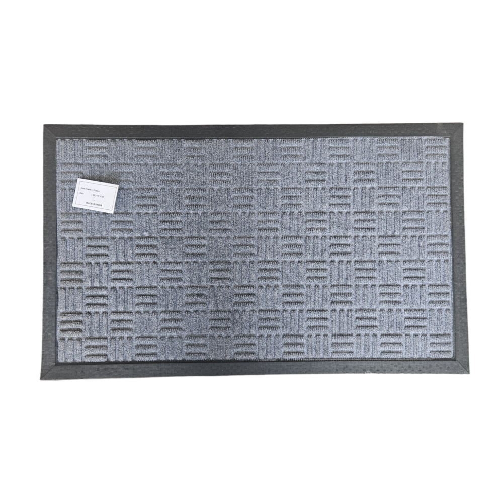دعاسة فرشة | مستطيل | فضي | اطار اسود | 75x45 سم Fenice | Mattress Mat | Rectangule | Silver | Black Frame | Indian | 45x75 cm