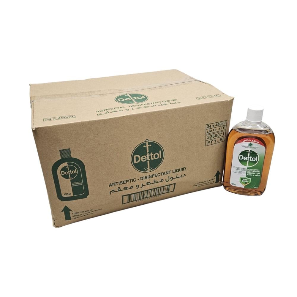 Dettol | Antiseptic Disinfectant | 450 ml | Carton | 24 pcs