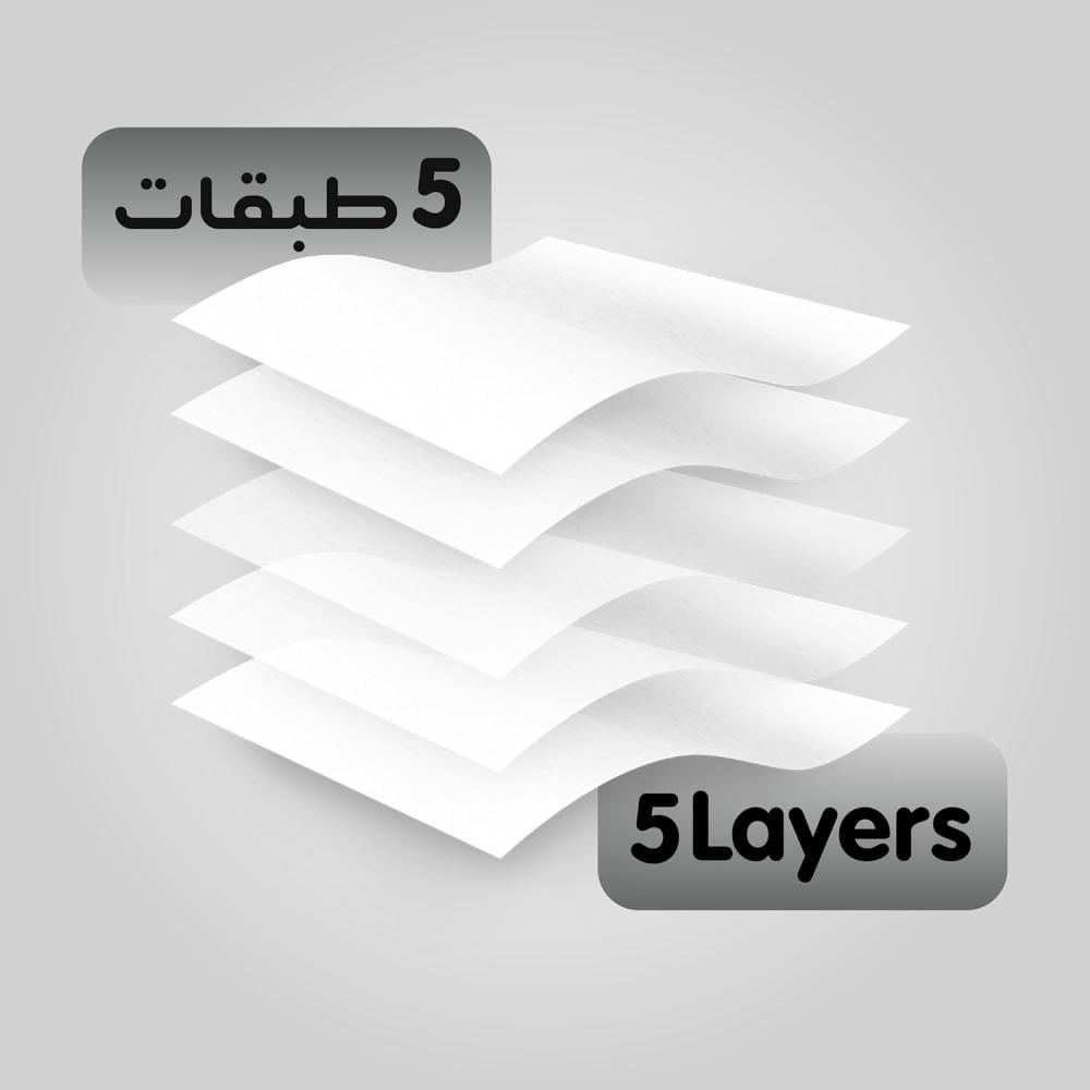 قوفي | حزمة مناديل قوفي علاقي 2000 | 5 علبة | 10,000 منديل وجه | 5 طبقات | GOV2000