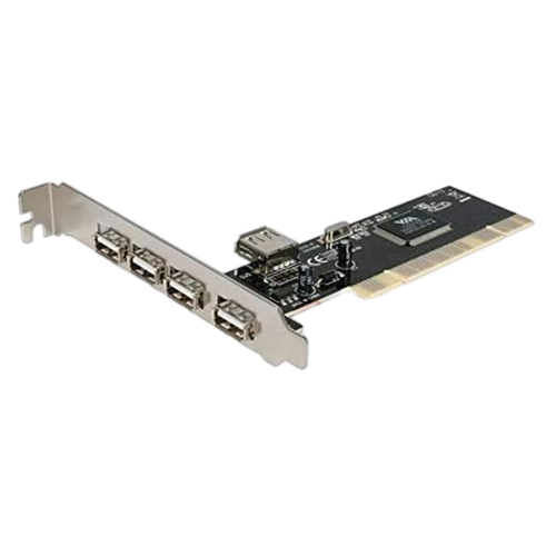كرت موزع يو اس بي 4 مداخل خارجية و مدخل داخلي PCI High Speed USB 2.0 Adapter Card 5 Port