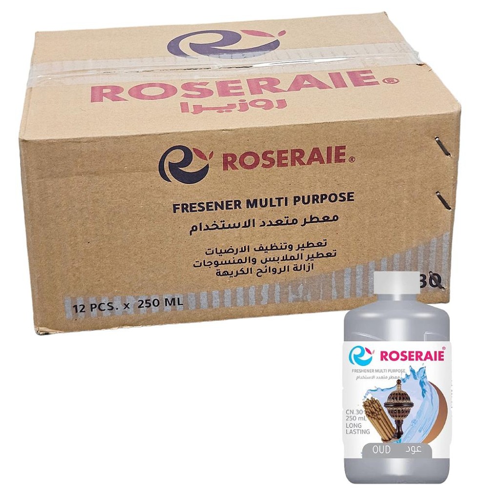روزيرا | سائل معطر مركز | متعدد الاستخدام | عود | 250 مل | كرتون | 12 حبة