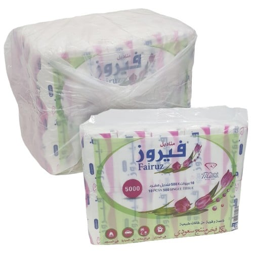 فيروز | حزمة مناديل وجه | مفرد | 4 شدات × 10 علب ×...