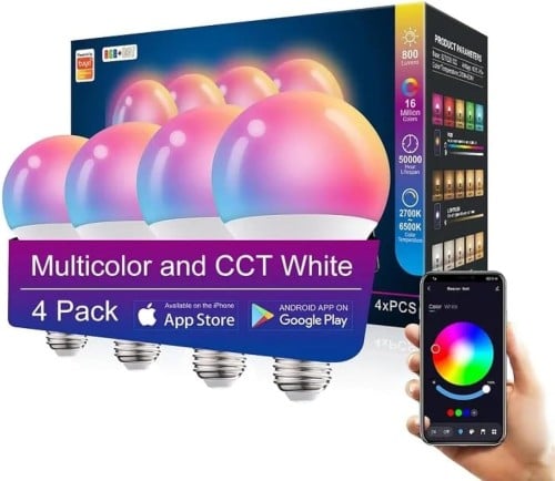 مصباح اضاءة LED ذكي 10 واط من ميجكو، مصباح اضاءة R...