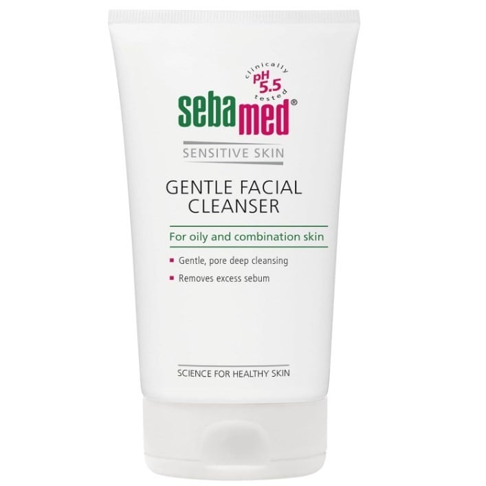 سيباميد غسل الوجه لللبشرة المركبة إلى الدهنية، 150 مل Sebamed Facial Cleanser for Oily 150 ml