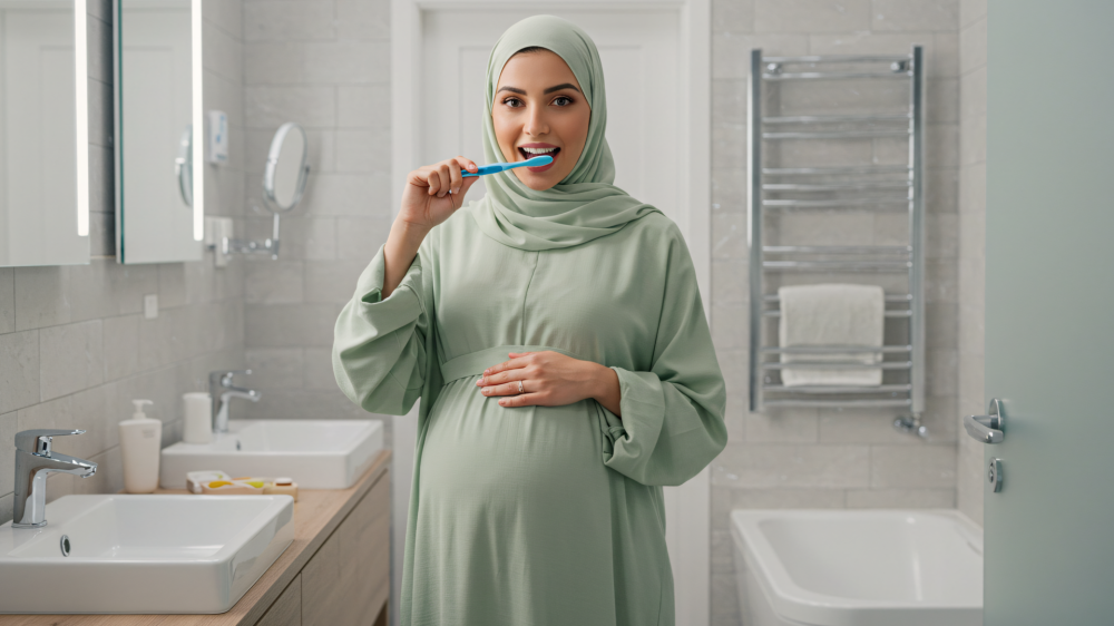 تنظيف الاسنان للحامل