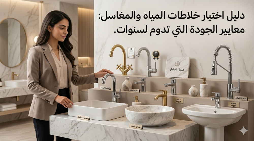 دليل اختيار خلاطات المياه والمغاسل: معايير الجودة التي تدوم لسنوات.