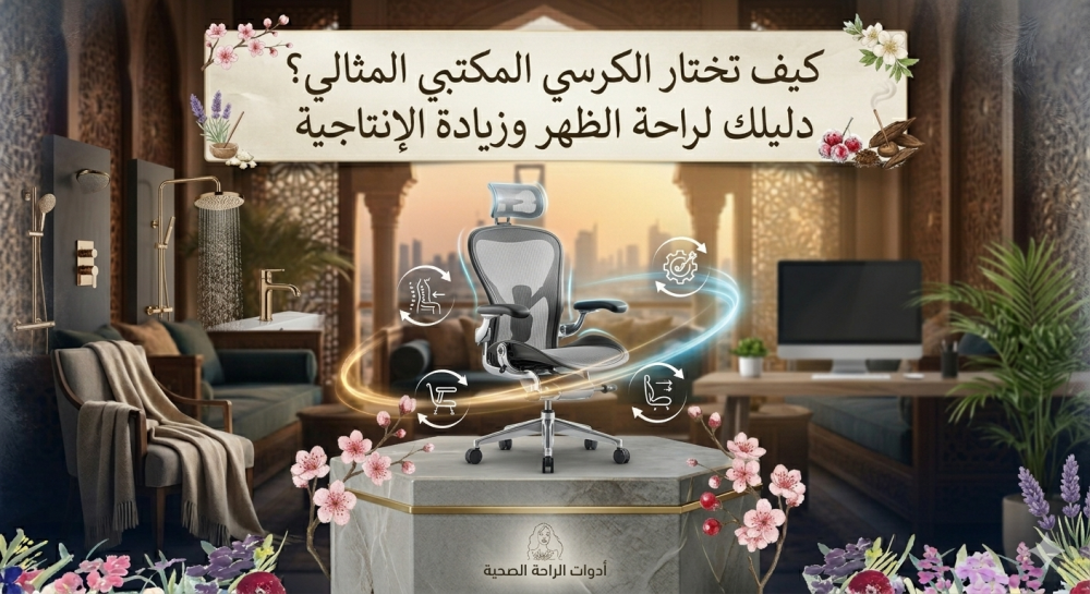 كيف تختار الكرسي المكتبي المثالي؟ دليلك لراحة الظهر وزيادة الإنتاجية