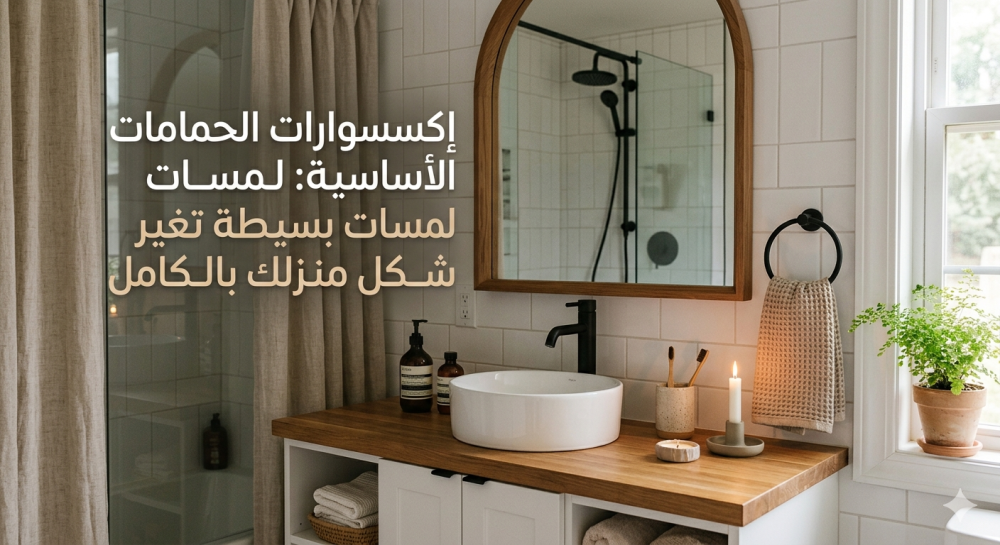 إكسسوارات الحمامات الأساسية: لمسات بسيطة تغير شكل منزلك بالكامل