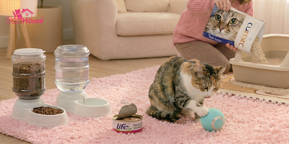 حكاية بسه في بيت جديد — الحلقة 3: قضينا للقطوة أهم مستلزمات قطط بين الحاجة والدلع