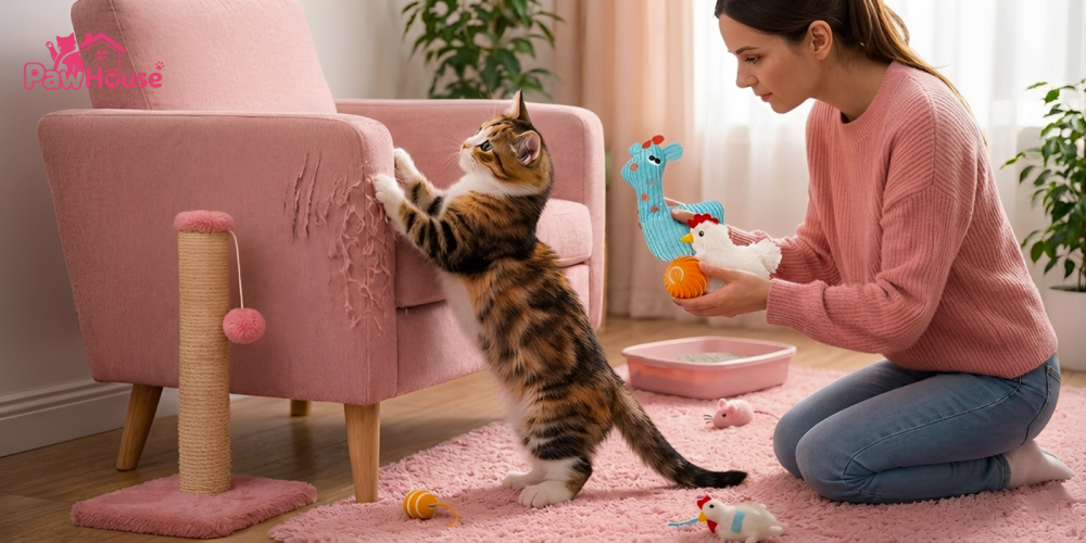 ألعاب القطط: الحل السحري لعلاج الملل والتخريب المنزلي