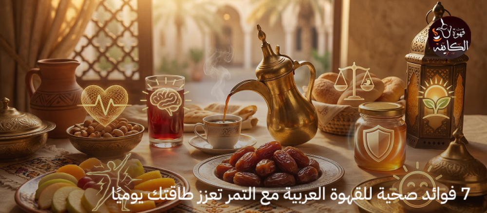 فوائد القهوة العربية مع التمر