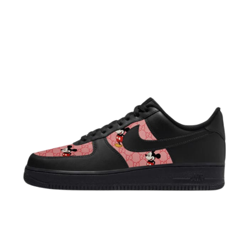 Air Force 1 Black Gucci Mickey Pink