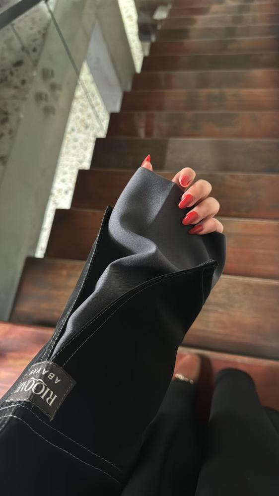 عباية غزل رمادي